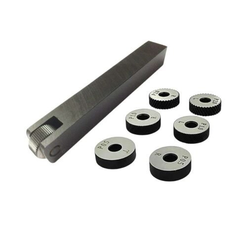 Knurling Tool Holder with 6 HSS Knurls