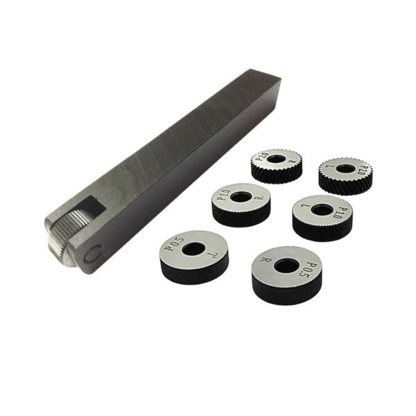 Knurling Tool Holder with 6 HSS Knurls